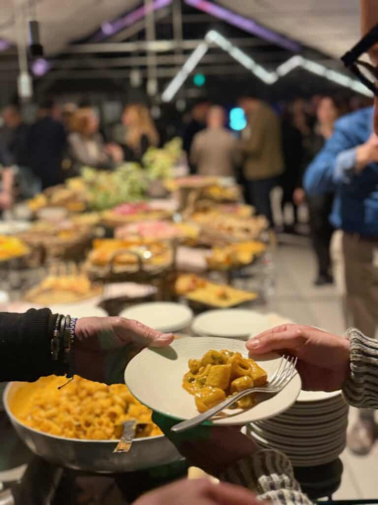 Primi piatti vegetariani a buffet